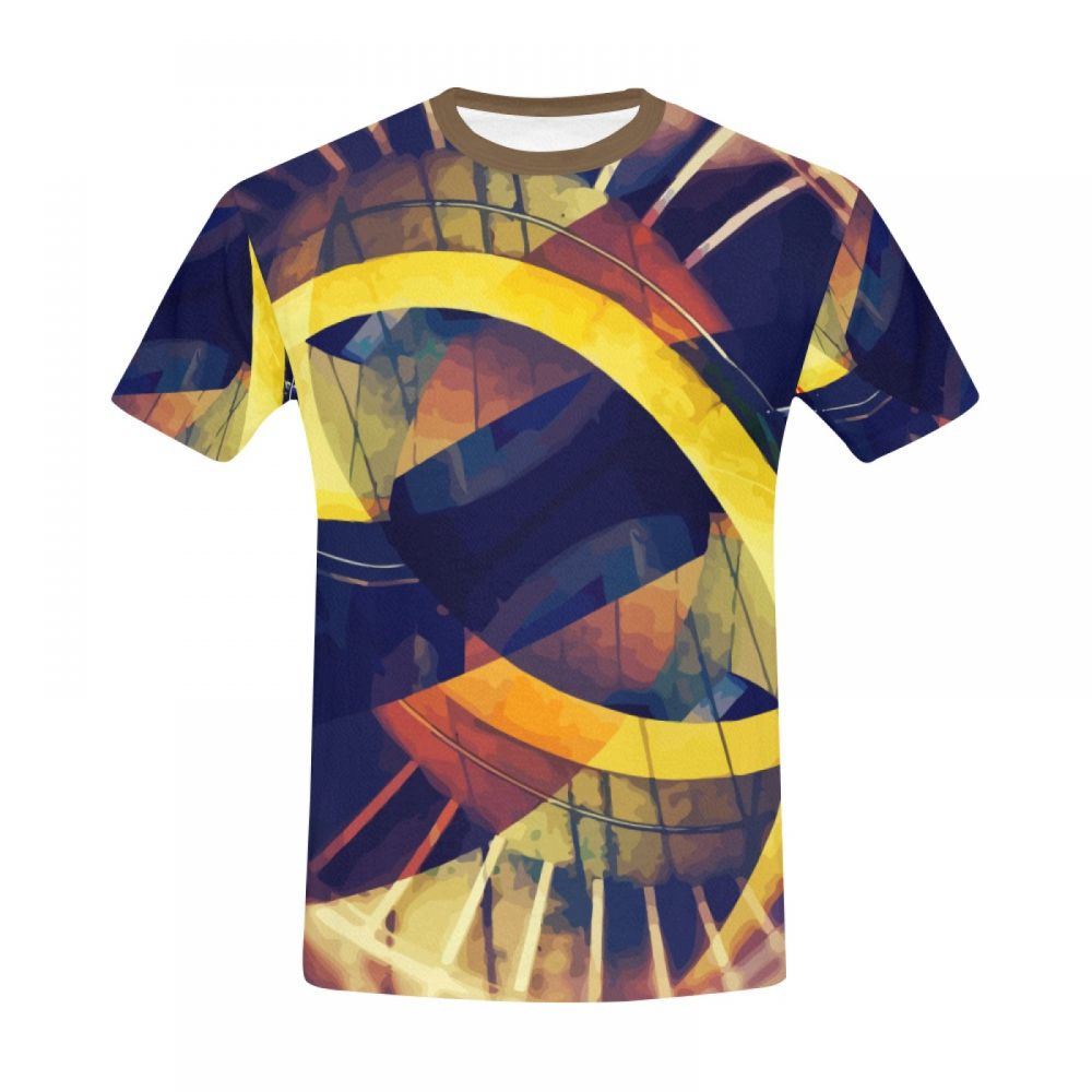 Men's Digital Art Cosmic Portal Short T-shirt