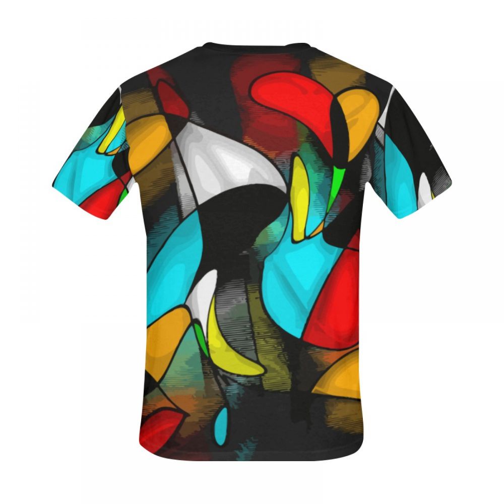 Men's Abstract Art Crazy Love Short T-shirt