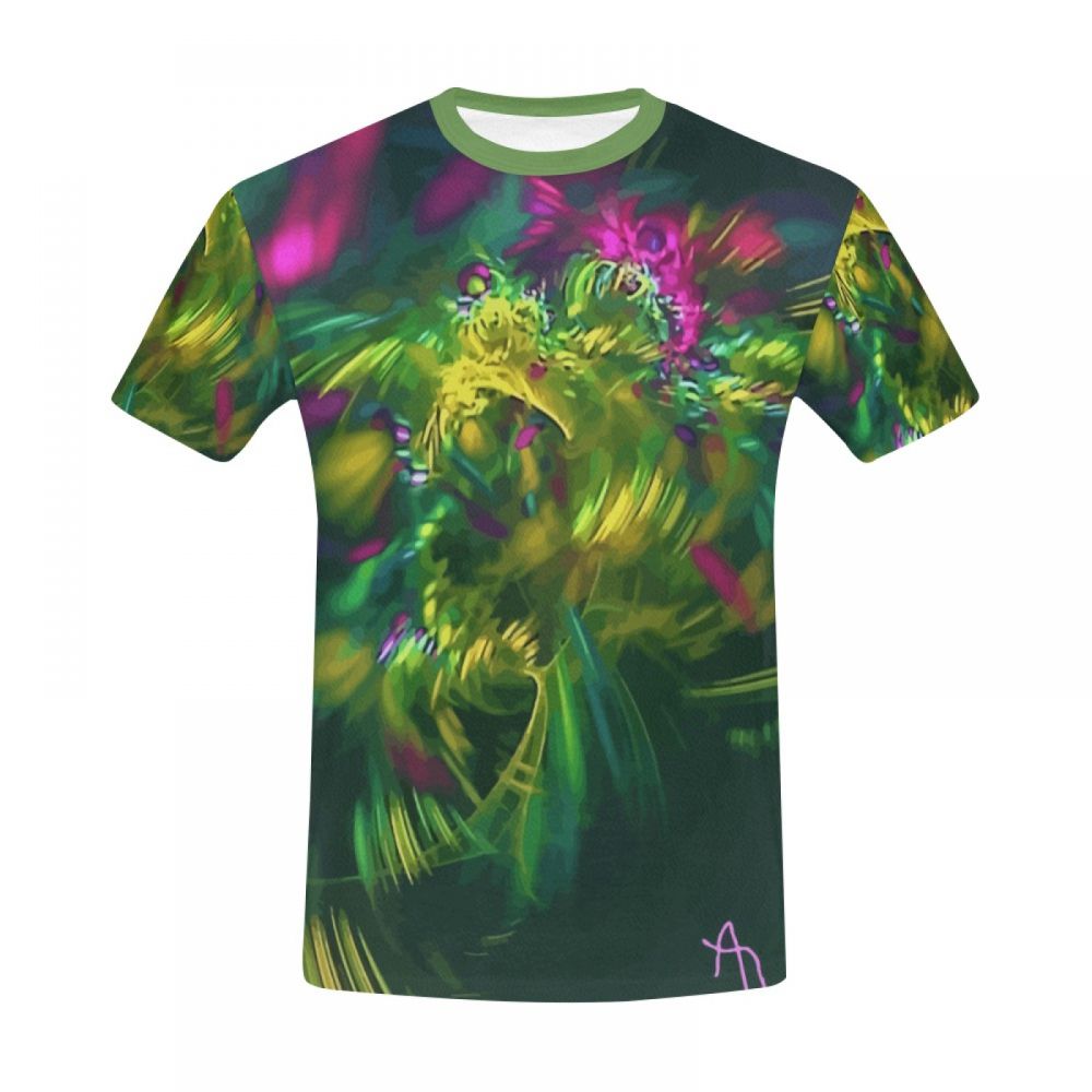 Men's Abstract Art Bloom Short T-shirt