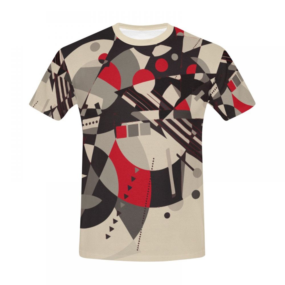 Men's Geometric Art Papyrus Short T-shirt