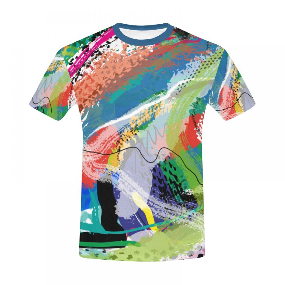 Men's Abstract Art Spring Is Coming Short T-shirt