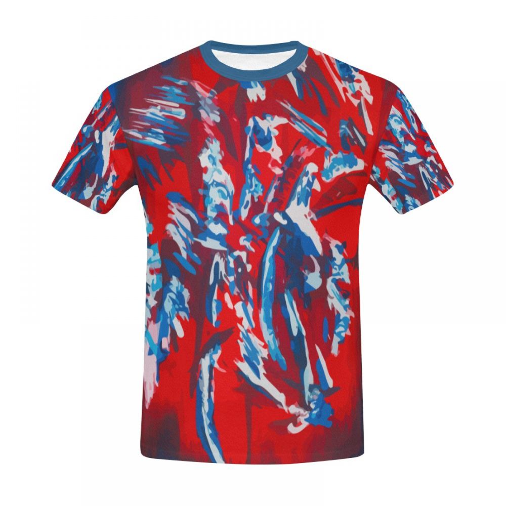 Men's Abstract Art Soul Walk Short T-shirt