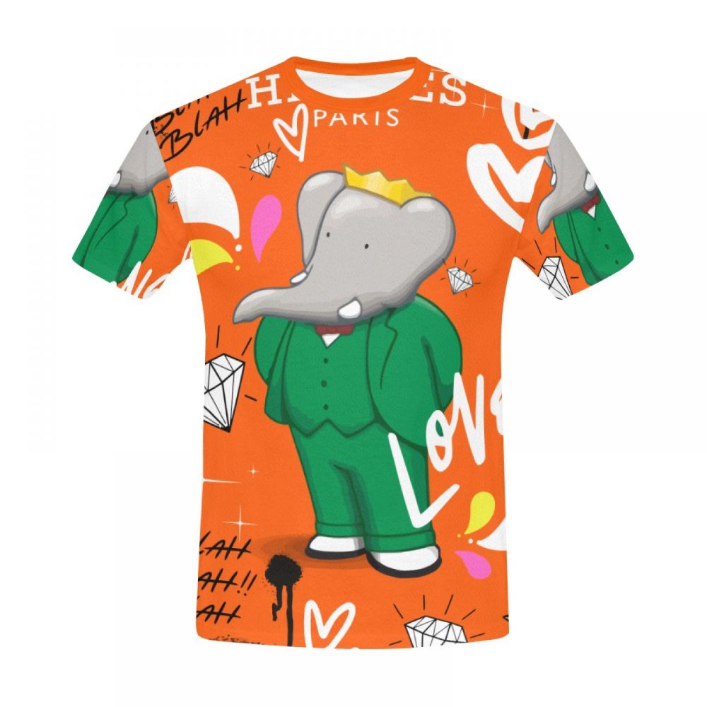 Men's Street Art Mr Elephant Short T-shirt