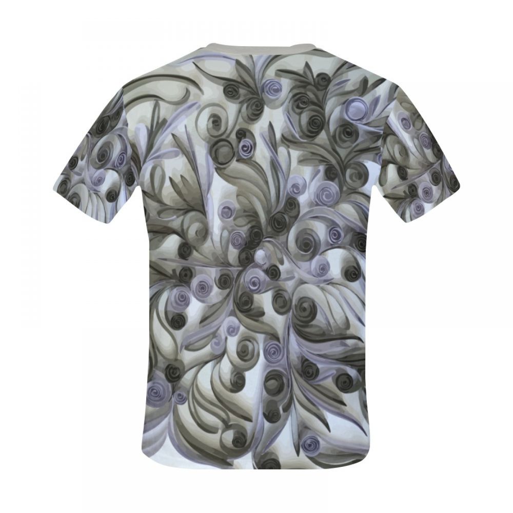 Men's Three-dimensional Art Peacock Feather Short T-shirt