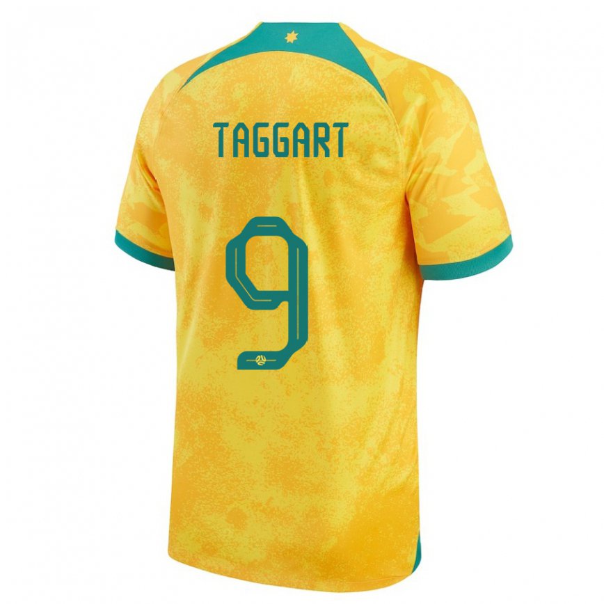 Women Australia Adam Taggart #9 Golden Home Jersey 2022/23 T-shirt