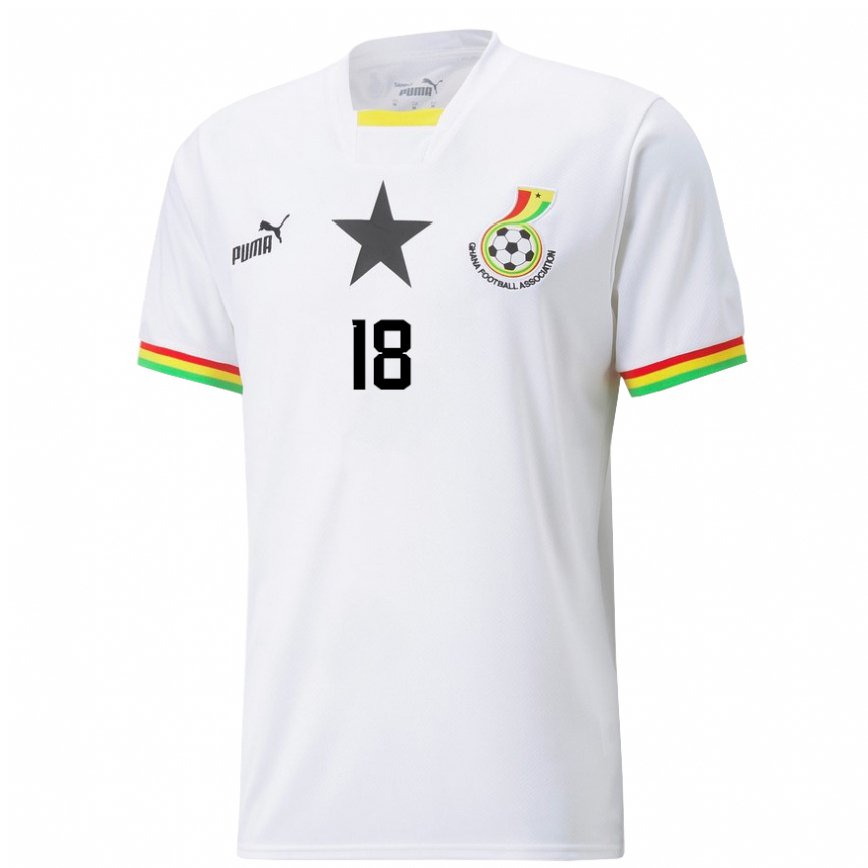 Women Ghana Daniel Amartey #18 White Home Jersey 2022/23 T-shirt
