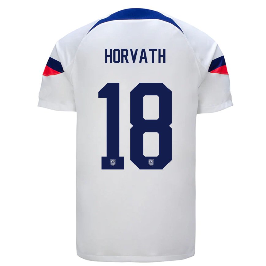 Women United States Ethan Horvath #18 White Home Jersey 2022/23 T-shirt