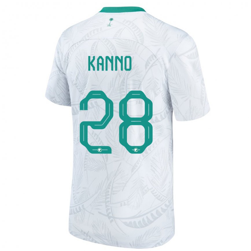 Women Saudi Arabia Mohamed Kanno #28 White Home Jersey 2022/23 T-shirt