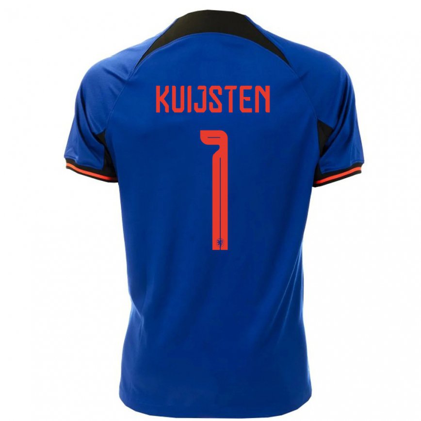 Men Netherlands Tristan Kuijsten #1 Royal Blue Away Jersey 2022/23 T-shirt