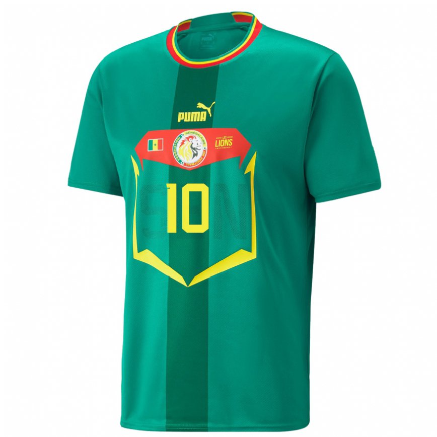 Men Senegal Ndeye Awa Diakhate #10 Green Away Jersey 2022/23 T-shirt