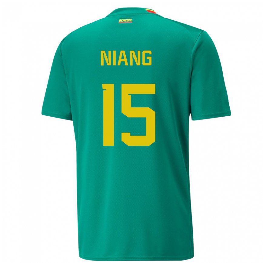 Men Senegal Jeanne Niang #15 Green Away Jersey 2022/23 T-shirt