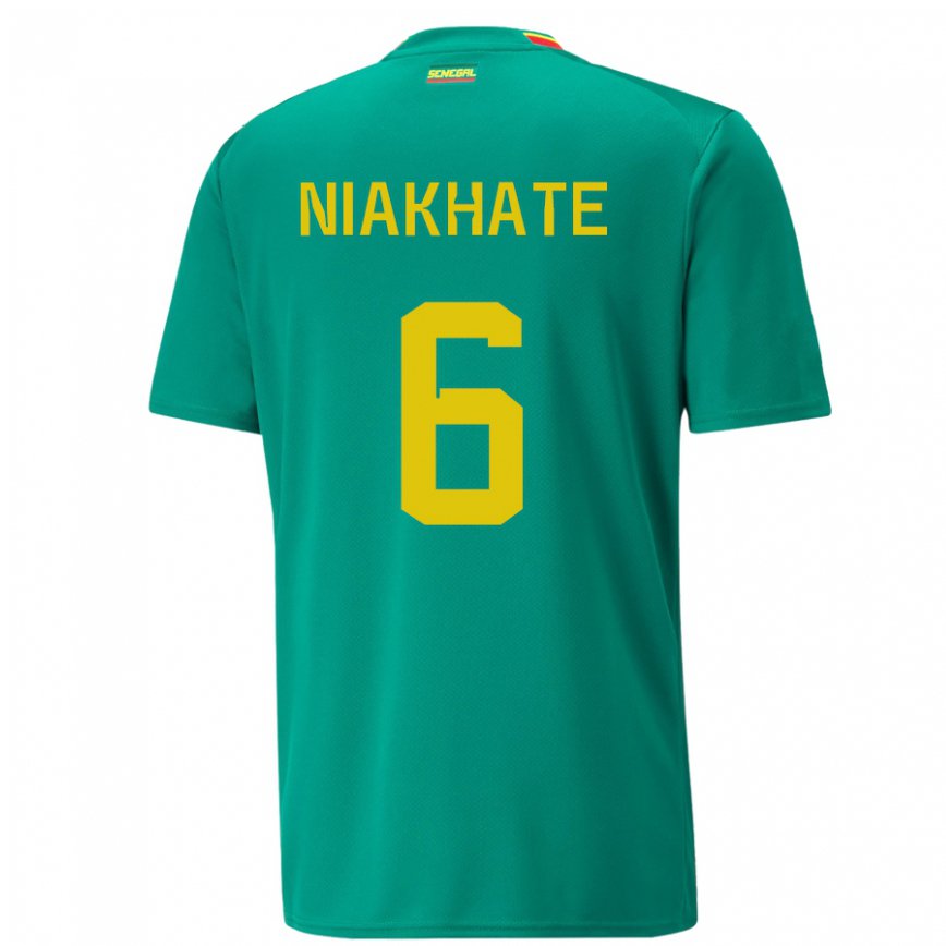 Men Senegal Niakhate N Diaye #6 Green Away Jersey 2022/23 T-shirt