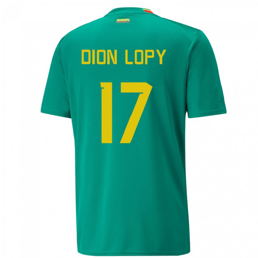 Men Senegal Dion Lopy #17 Green Away Jersey 2022/23 T-shirt