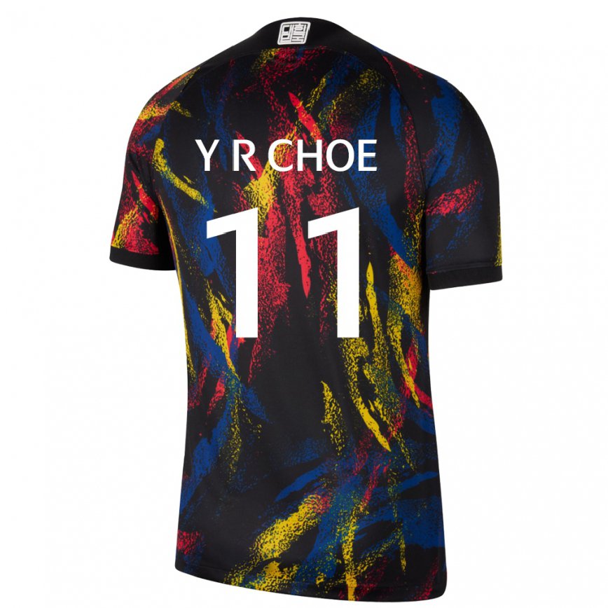 Men South Korea Choe Yu Ri #11 Multicolor Away Jersey 2022/23 T-shirt