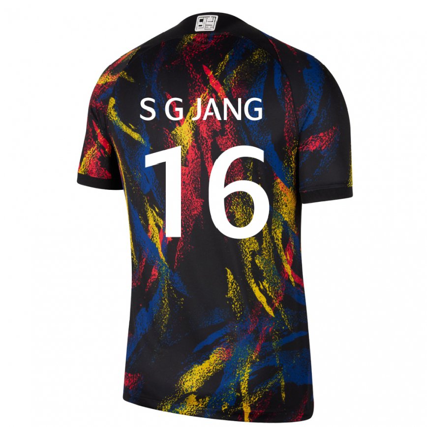 Men South Korea Jang Sel Gi #16 Multicolor Away Jersey 2022/23 T-shirt