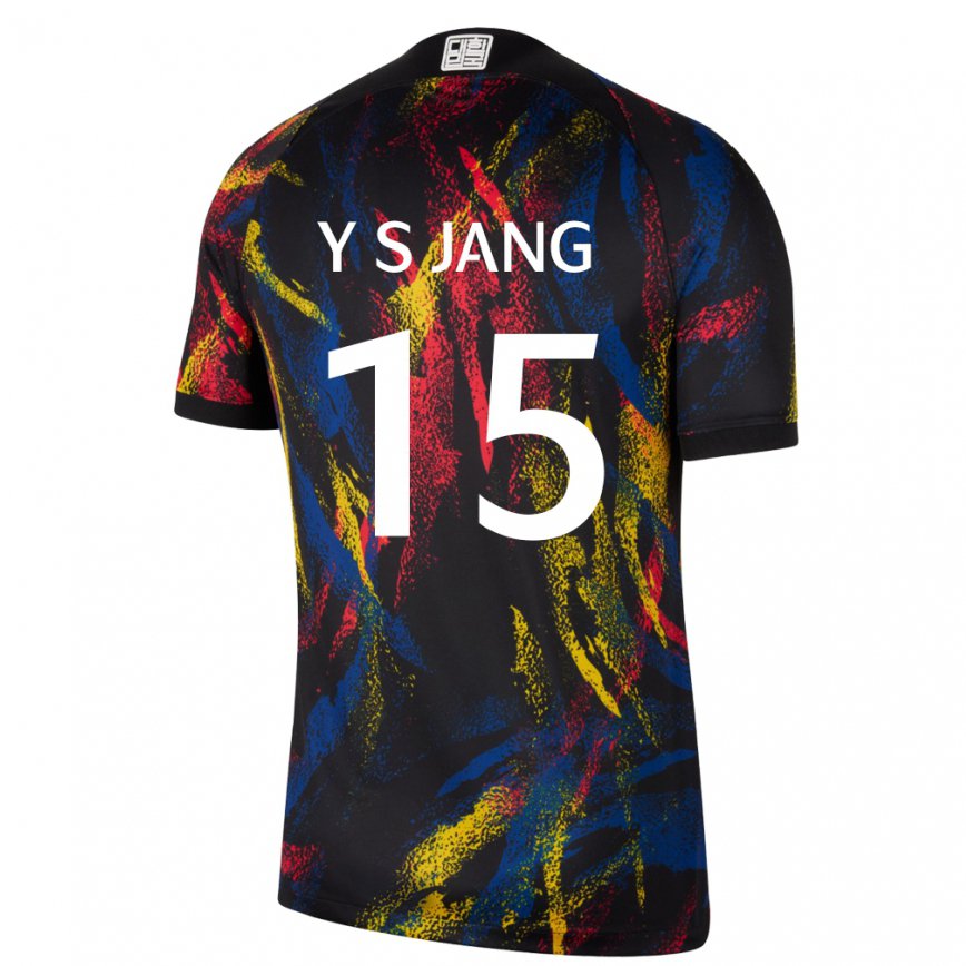 Men South Korea Jang Yun Sik #15 Multicolor Away Jersey 2022/23 T-shirt
