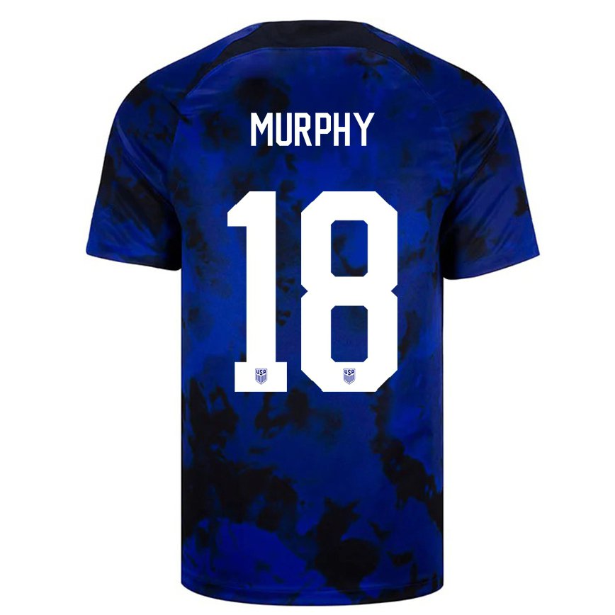 Men United States Casey Murphy #18 Royal Blue Away Jersey 2022/23 T-shirt