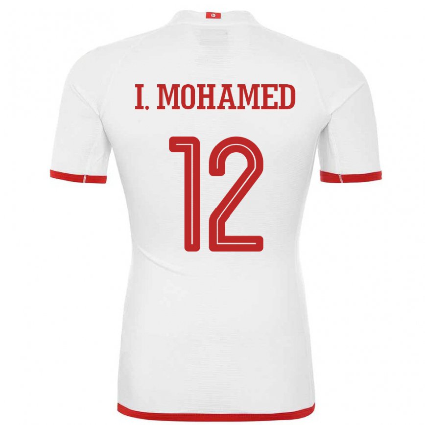 Men Tunisia Ibtissem Ben Mohamed #12 White Away Jersey 2022/23 T-shirt