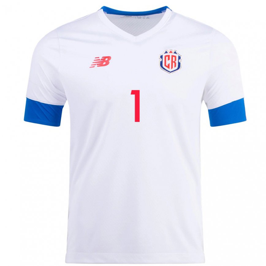 Men Costa Rica Noelia Bermudez #1 White Away Jersey 2022/23 T-shirt