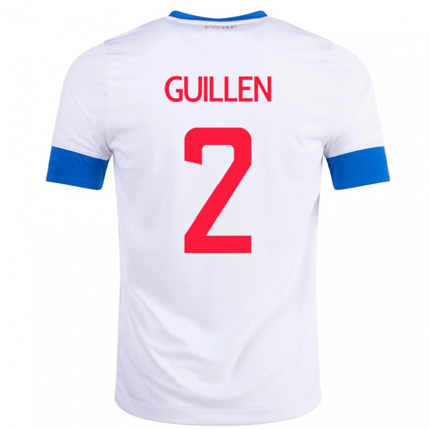 Men Costa Rica Gabriela Guillen #2 White Away Jersey 2022/23 T-shirt