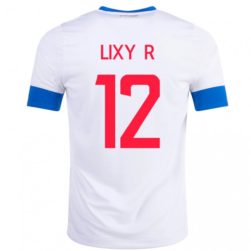 Men Costa Rica Lixy Rodriguez #12 White Away Jersey 2022/23 T-shirt