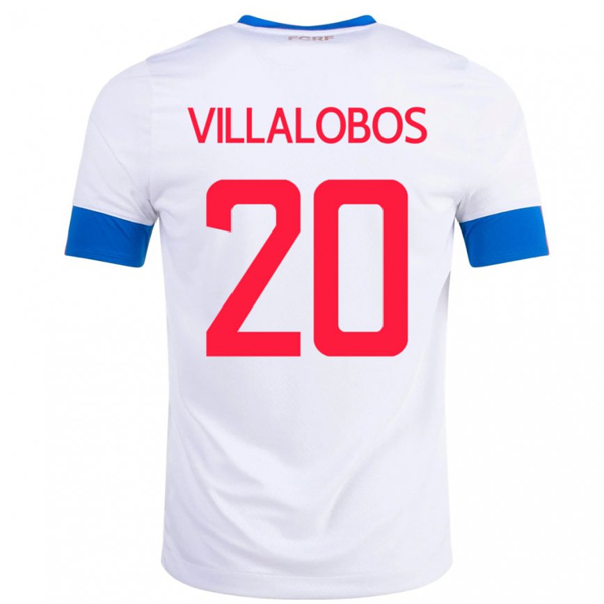 Men Costa Rica Fabiola Villalobos #20 White Away Jersey 2022/23 T-shirt