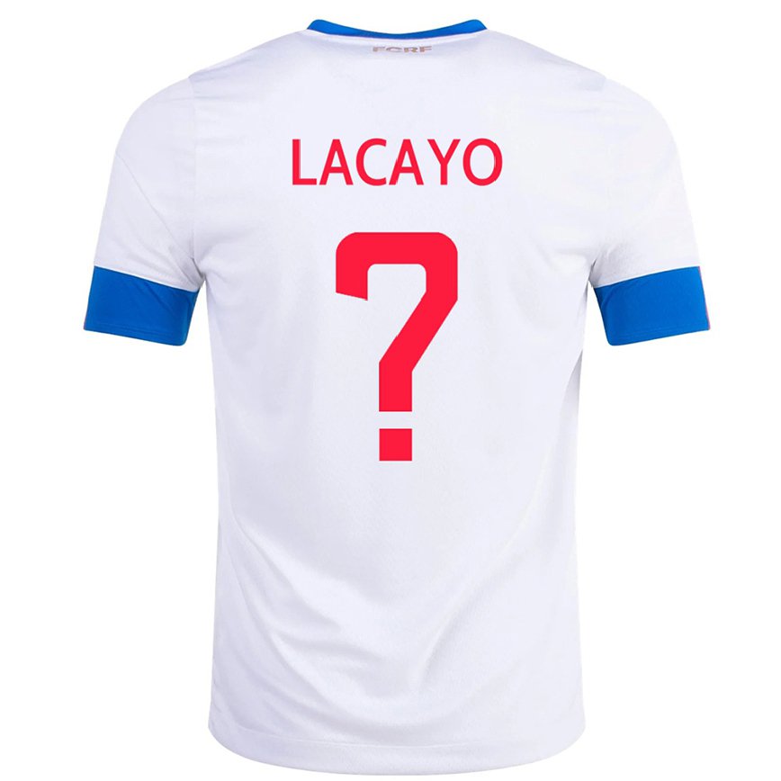 Men Costa Rica Marcelo Lacayo #0 White Away Jersey 2022/23 T-shirt