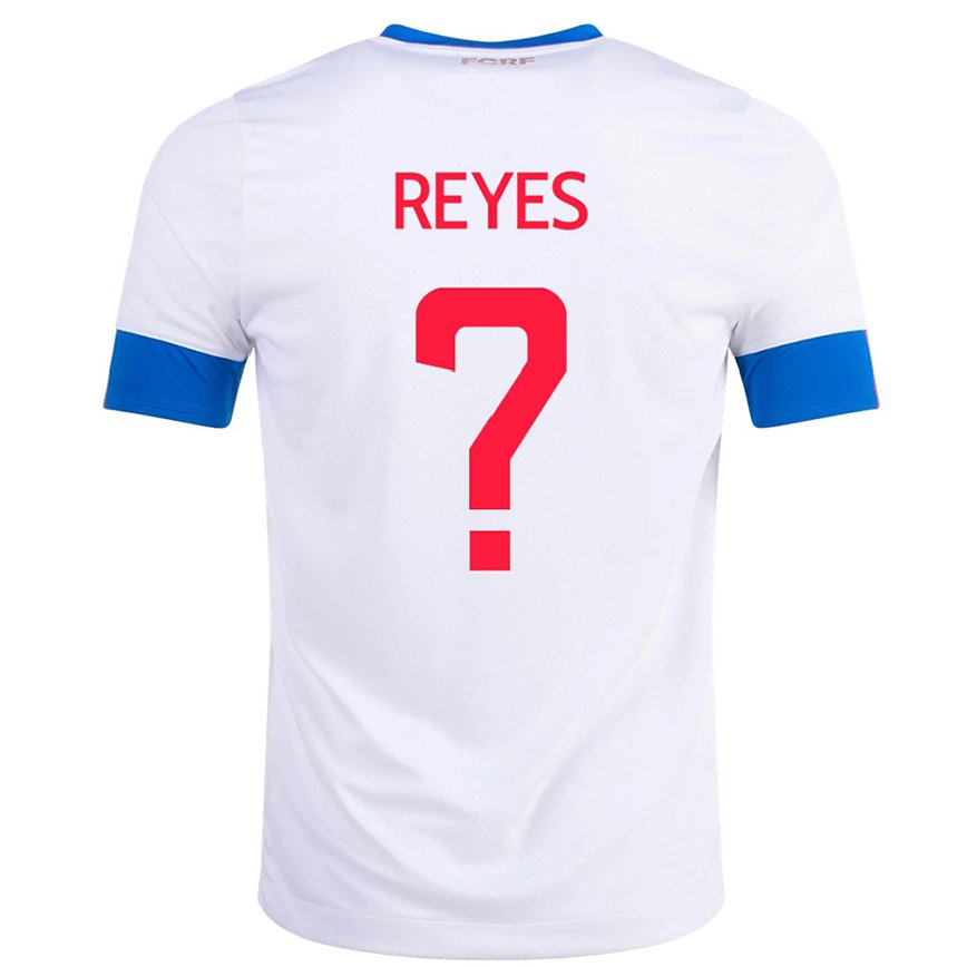 Men Costa Rica Kenan Reyes #0 White Away Jersey 2022/23 T-shirt
