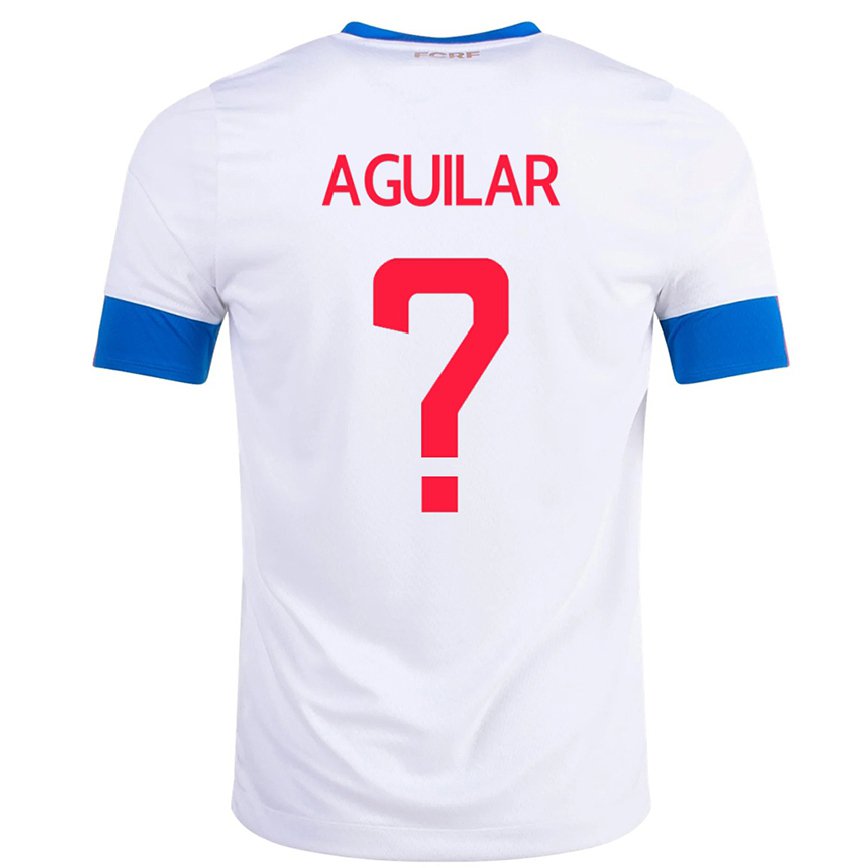 Men Costa Rica Deylan Aguilar #0 White Away Jersey 2022/23 T-shirt