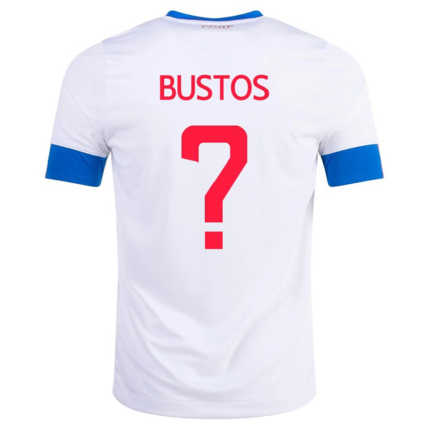 Men Costa Rica Roy Bustos #0 White Away Jersey 2022/23 T-shirt
