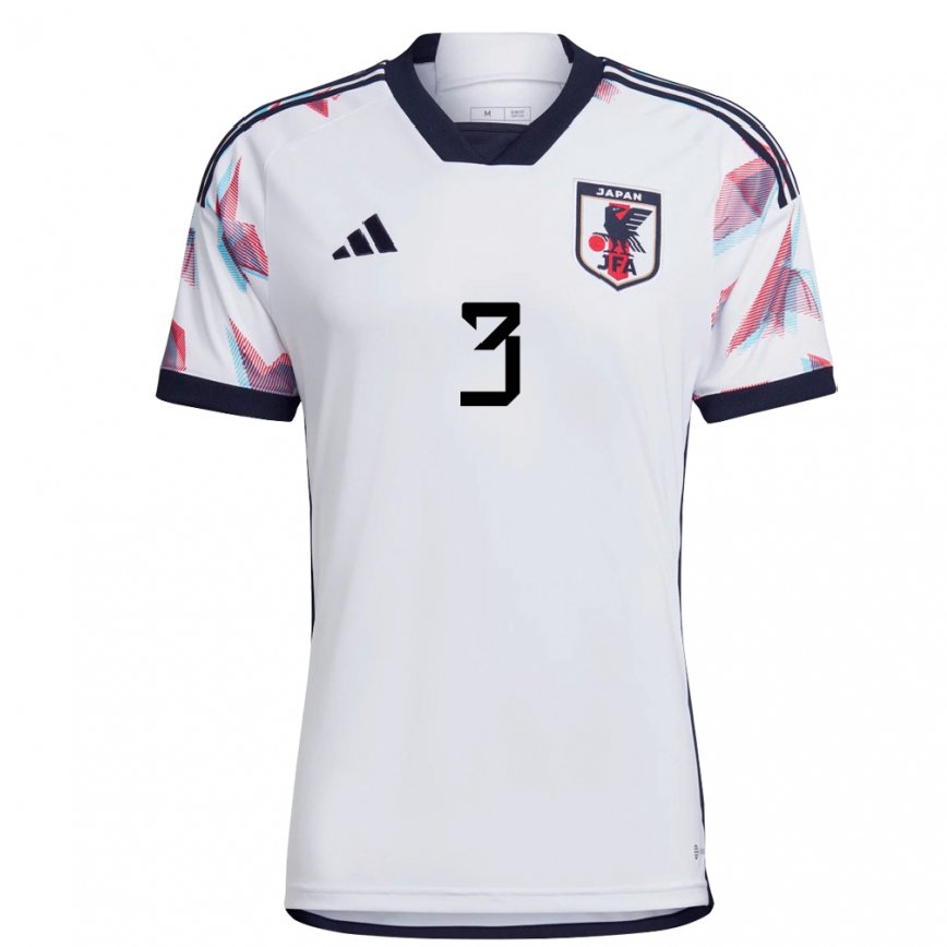 Men Japan Moeka Minami #3 White Away Jersey 2022/23 T-shirt