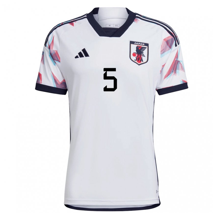 Men Japan Shiori Miyake #5 White Away Jersey 2022/23 T-shirt