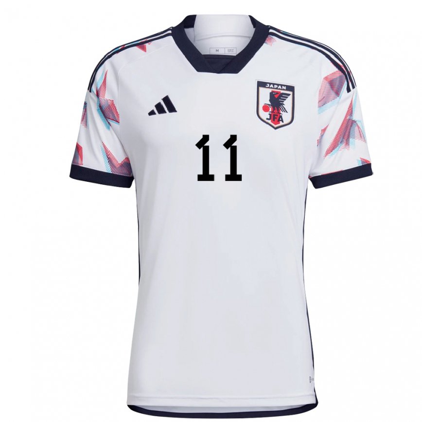 Men Japan Isa Sakamoto #11 White Away Jersey 2022/23 T-shirt