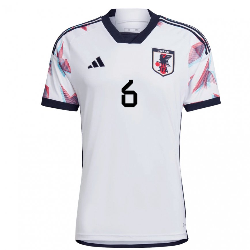 Men Japan Shunya Sakai #6 White Away Jersey 2022/23 T-shirt