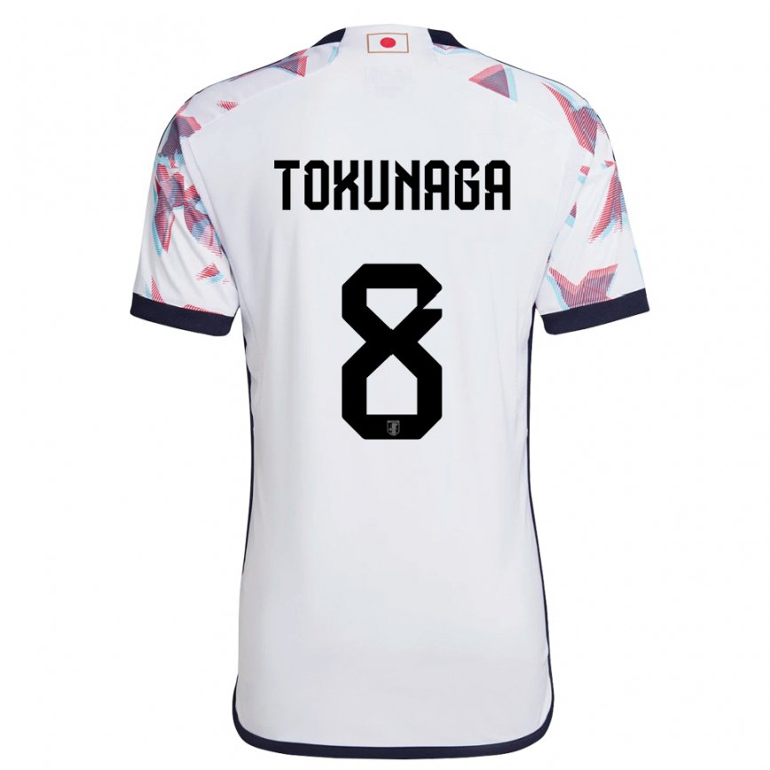 Men Japan Ryo Tokunaga #8 White Away Jersey 2022/23 T-shirt