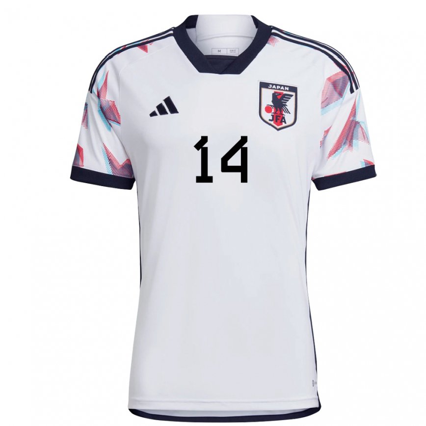 Men Japan Toya Myogan #14 White Away Jersey 2022/23 T-shirt