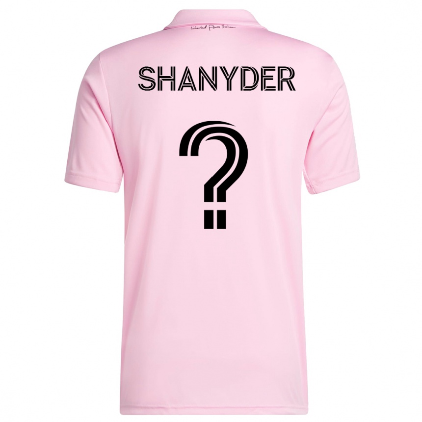 Kids  Shanyder Borgelin #0 Pink Home Jersey 2023/24 T-Shirt