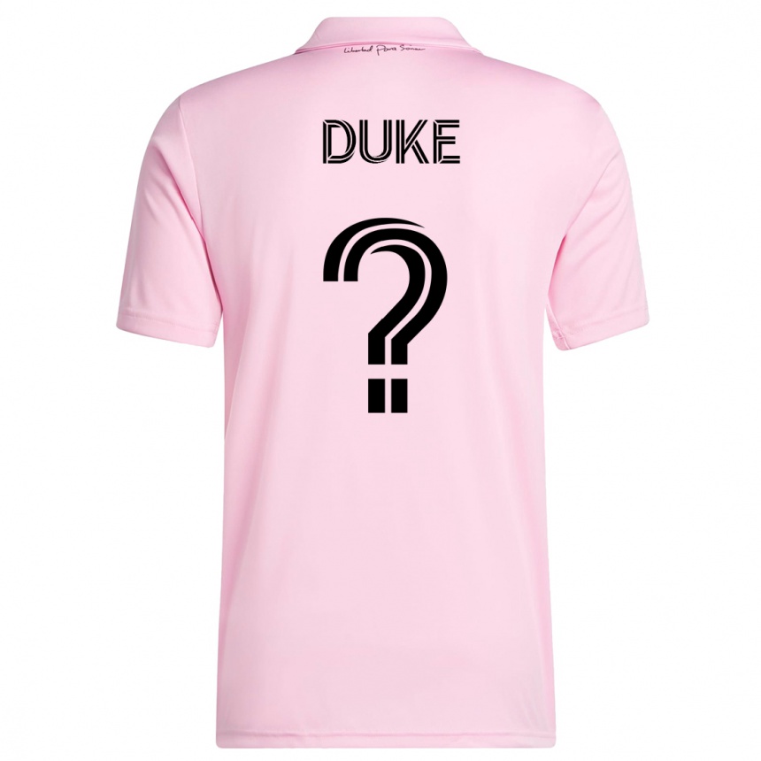 Kids  Bryce Duke #0 Pink Home Jersey 2023/24 T-Shirt