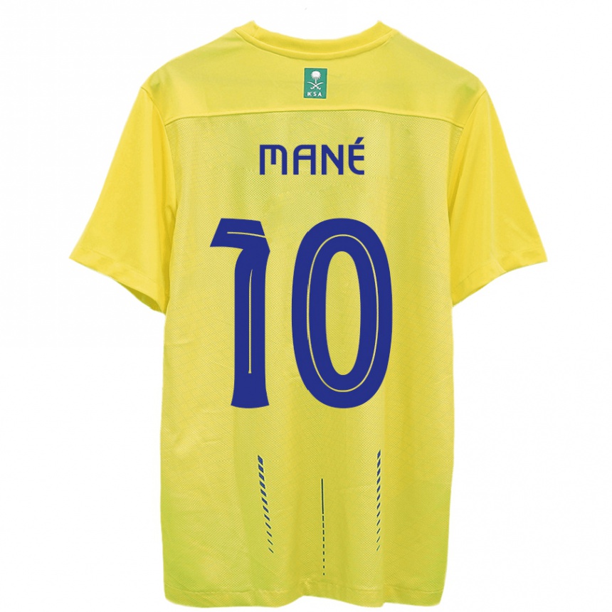 Kids  Sadio Mane #10 Yellow Home Jersey 2023/24 T-Shirt