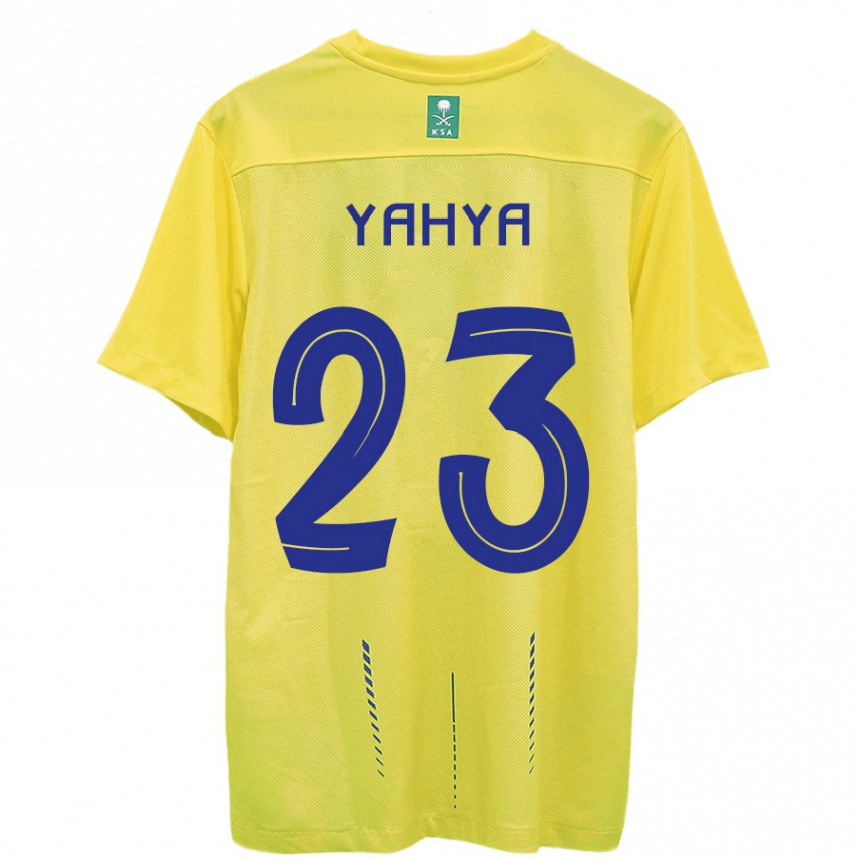 Kids  Ayman Yahya #23 Yellow Home Jersey 2023/24 T-Shirt