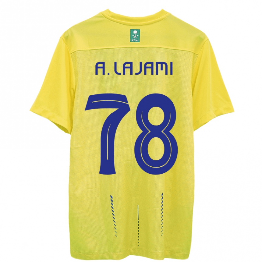 Kids  Ali Lajami #78 Yellow Home Jersey 2023/24 T-Shirt