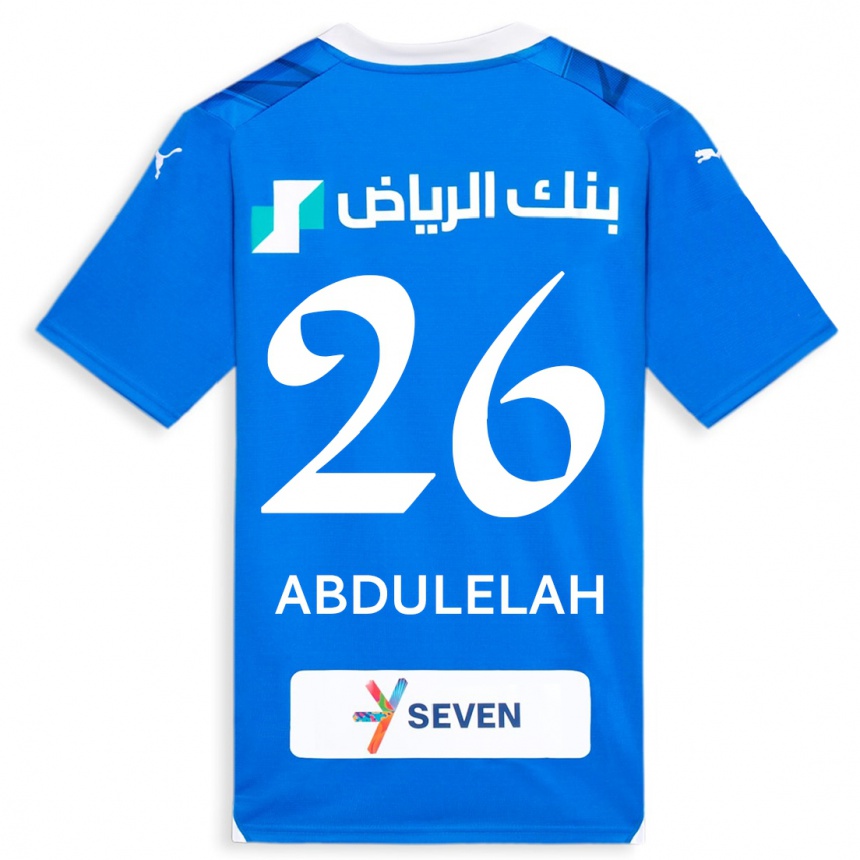 Kids  Abdulelah Al-Malki #26 Blue Home Jersey 2023/24 T-Shirt
