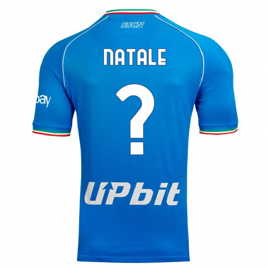 Men  Roberto Natale #0 Sky Blue Home Jersey 2023/24 T-Shirt