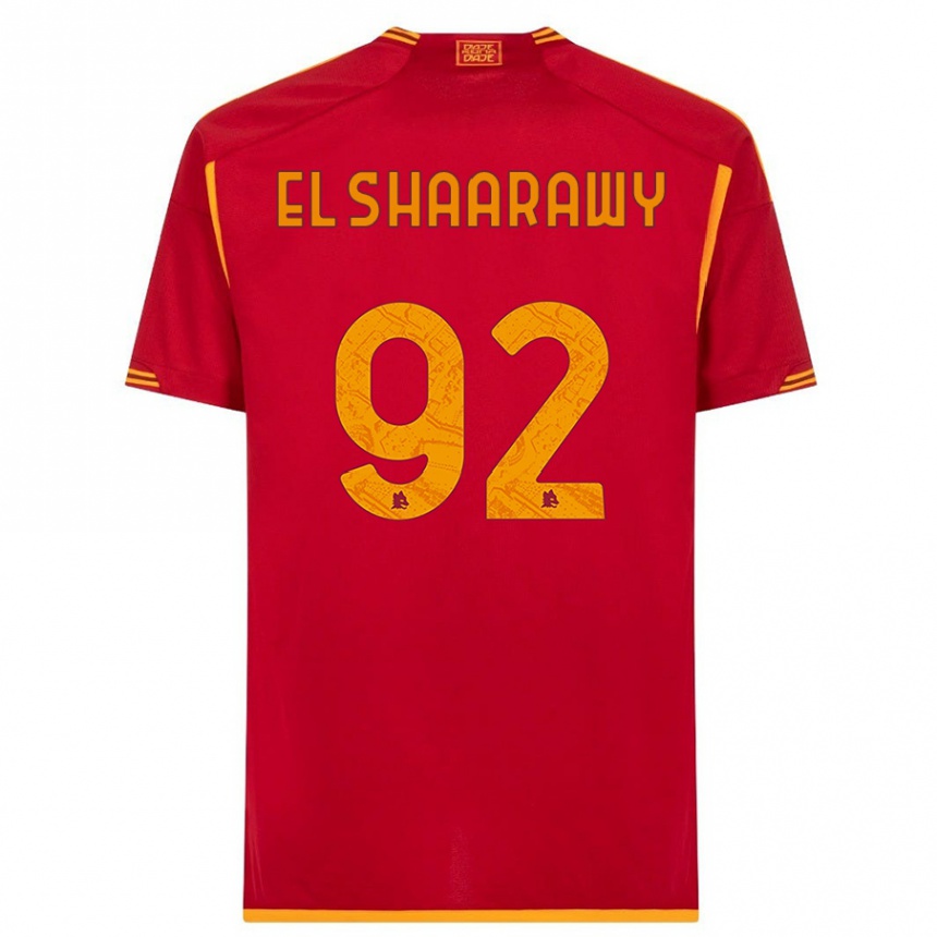 Men  Stephan El Shaarawy #92 Red Home Jersey 2023/24 T-Shirt