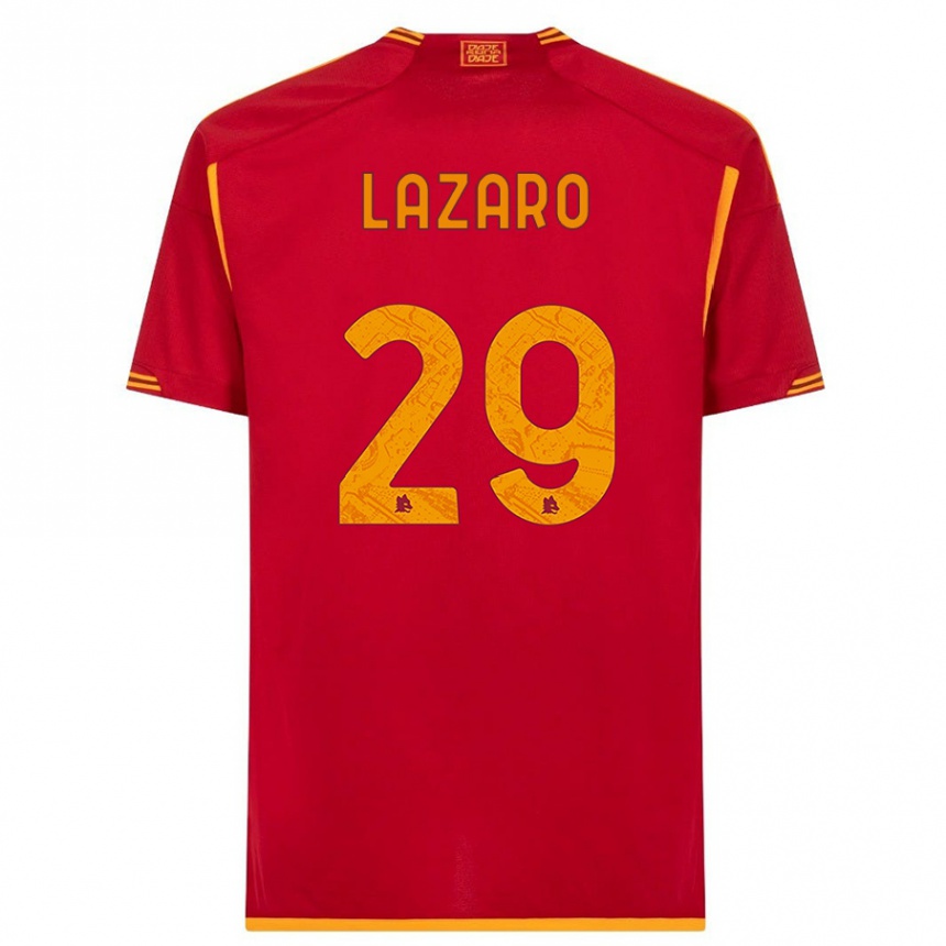 Men  Paloma Lazaro #29 Red Home Jersey 2023/24 T-Shirt
