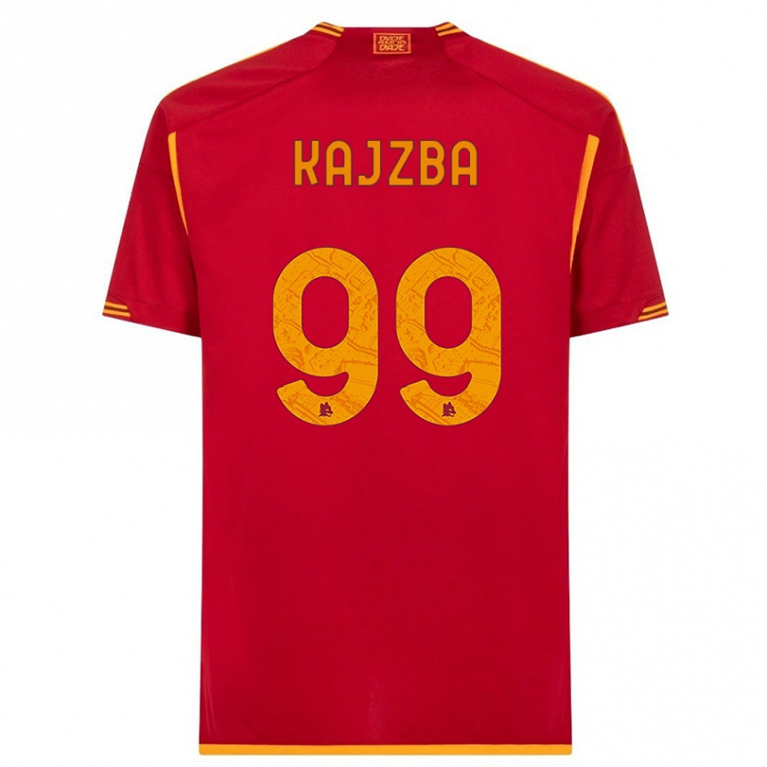 Men  Nina Kajzba #99 Red Home Jersey 2023/24 T-Shirt