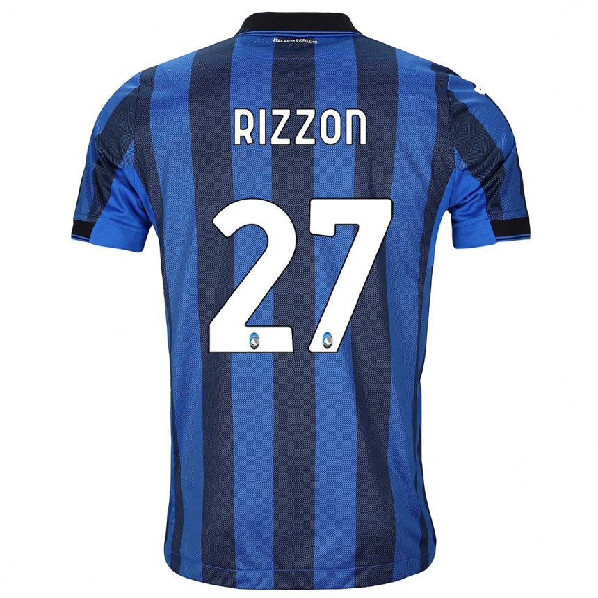 Men  Giulia Rizzon #27 Black Blue Home Jersey 2023/24 T-Shirt