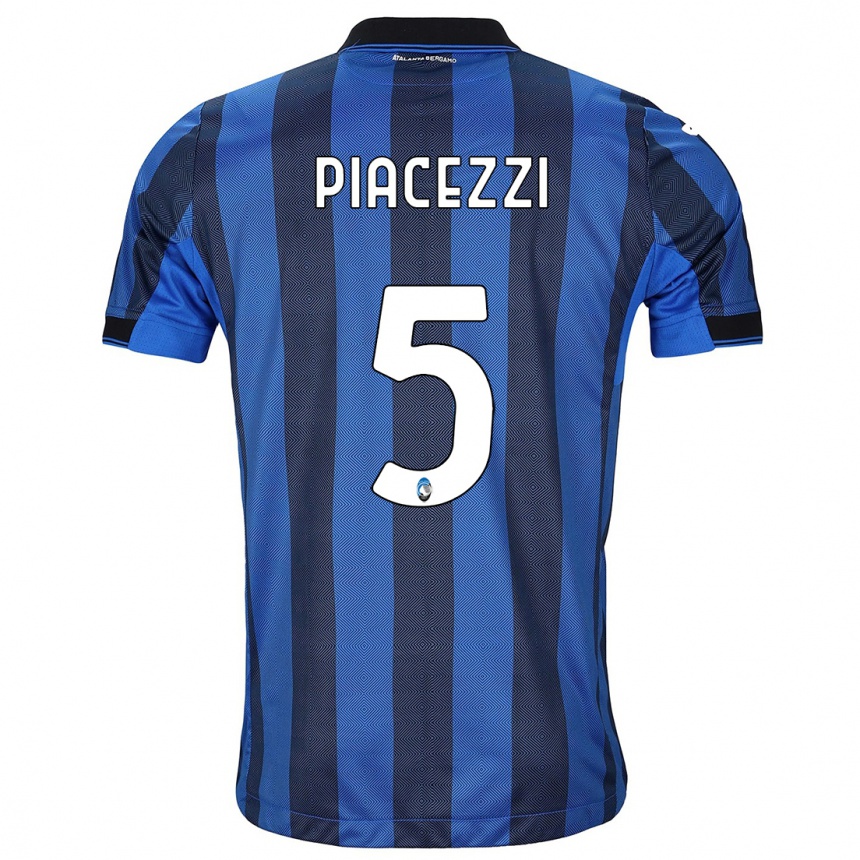 Men  Eleonora Piacezzi #5 Black Blue Home Jersey 2023/24 T-Shirt
