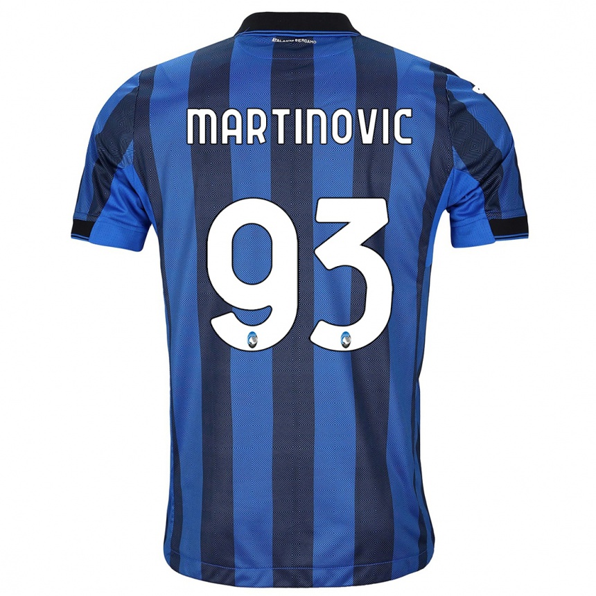 Men  Melania Martinovic #93 Black Blue Home Jersey 2023/24 T-Shirt