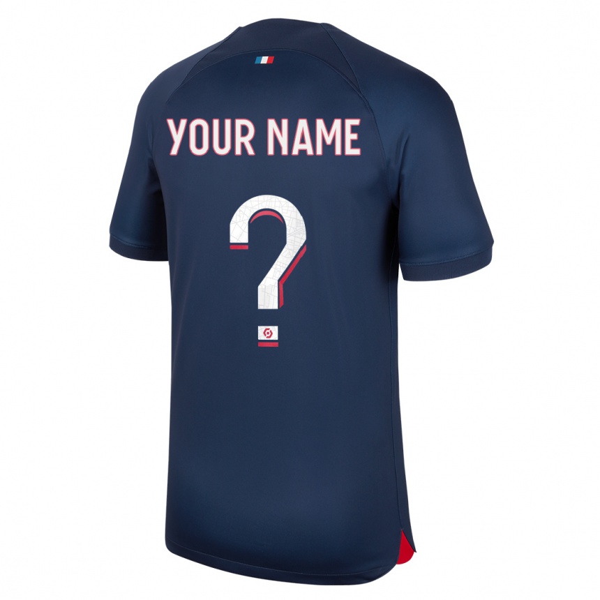 Men  Your Name #0 Blue Red Home Jersey 2023/24 T-Shirt